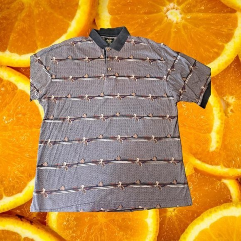 Dockers Golf Shirt With Golf Club Design Size XL